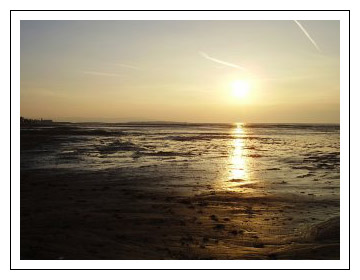 Hoylake Sunset out over the river Dee.